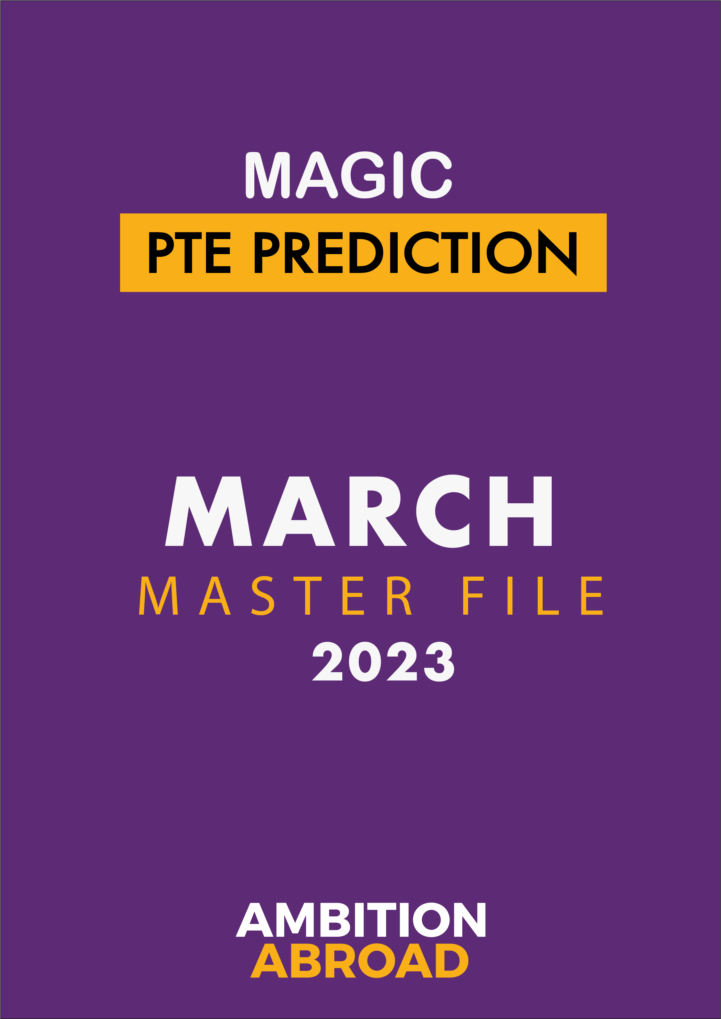 PTE Prediction File 2023 ( March Edition )