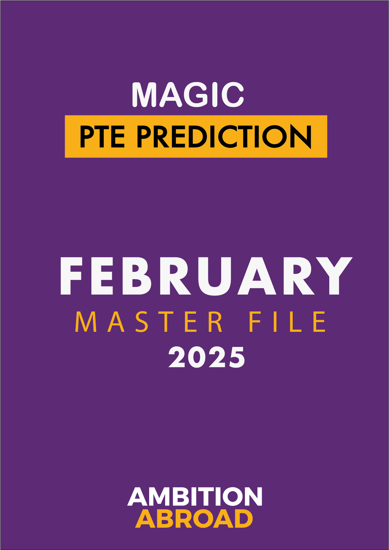 PTE Prediction File 2025 (Feb Edition )